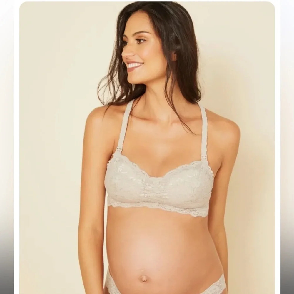 NWT Cosabella Never Say Never Mommie Racie Nursing Bra in Shadow